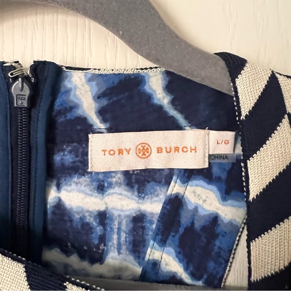 Tory Burch Pelton Blue Tie-Dye Maxi Dress, Large - Picture 4 of 14